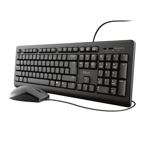 Trust TKM-250 keyboard Mouse included Universal USB QWERTY UK English Black Trust TKM-250 keyboard Mouse included Universal USB QWERTY UK English Black